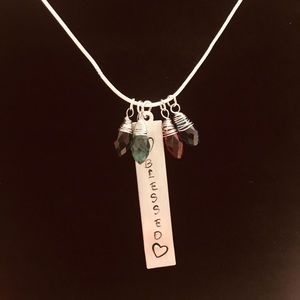 Personalized necklaces with birthstones